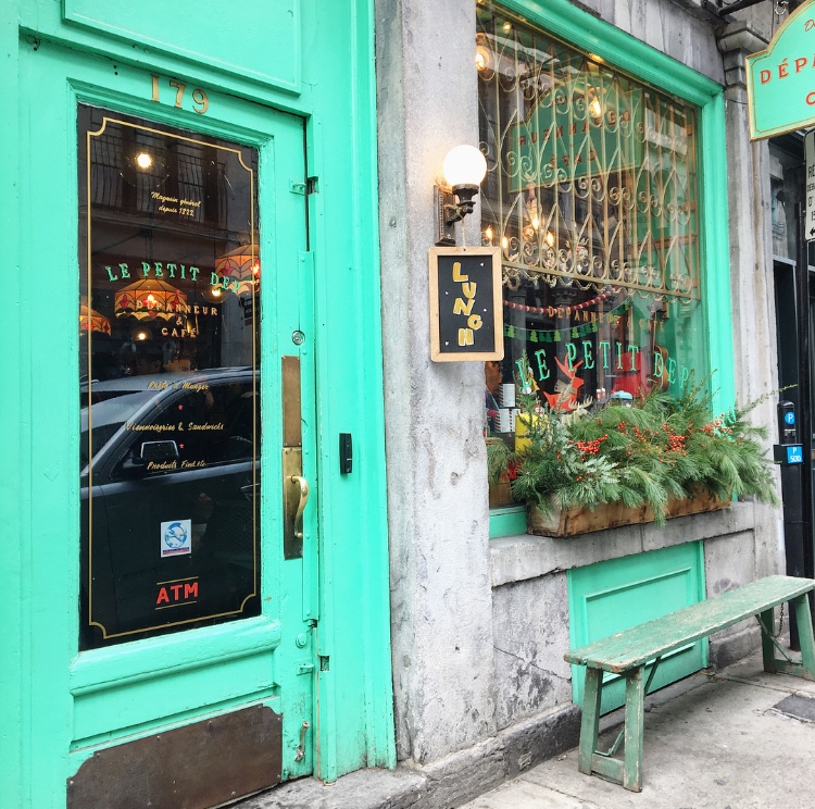 old montreal cafe storefront style design