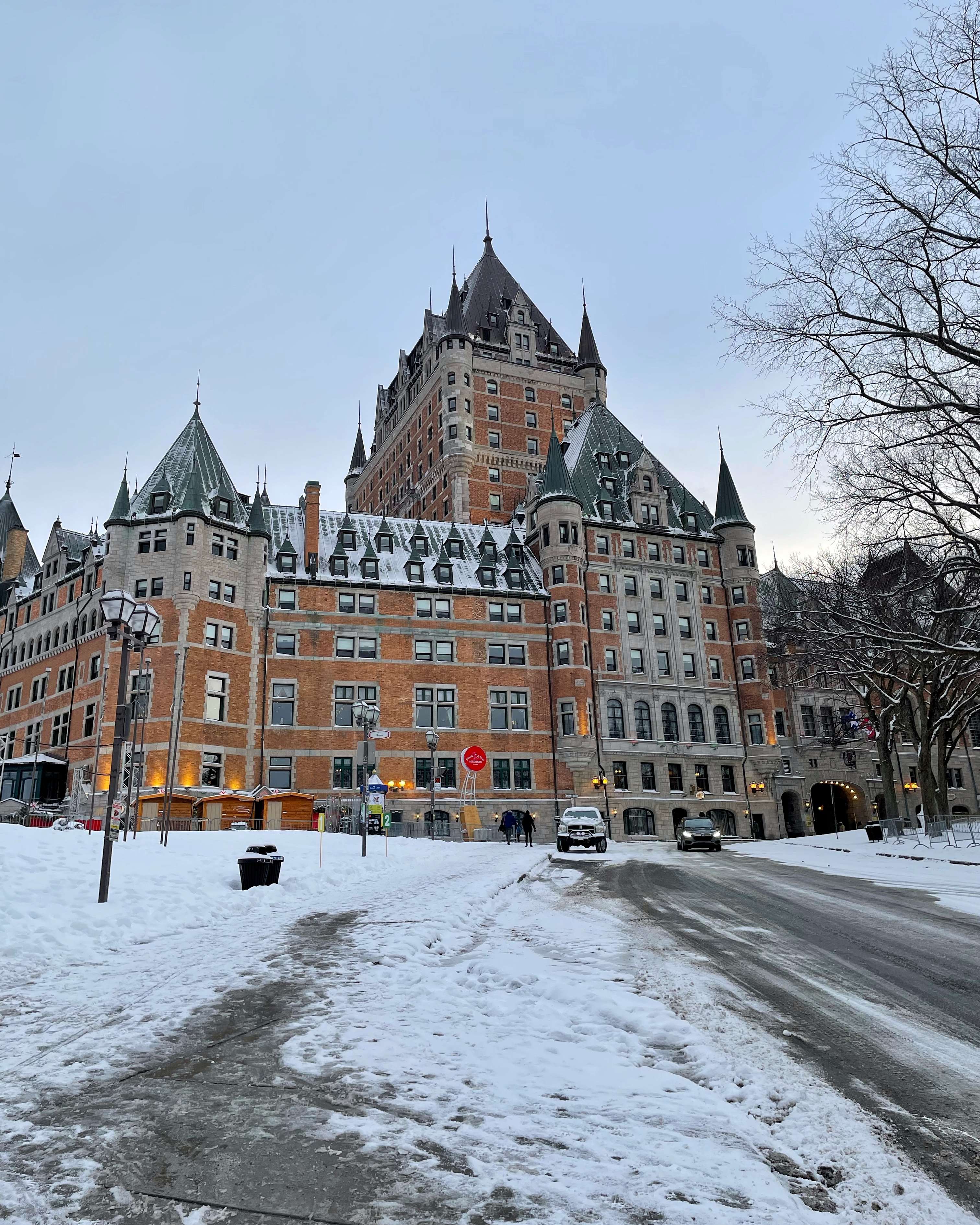 solo trip to Quebec City Frontenac Hotel