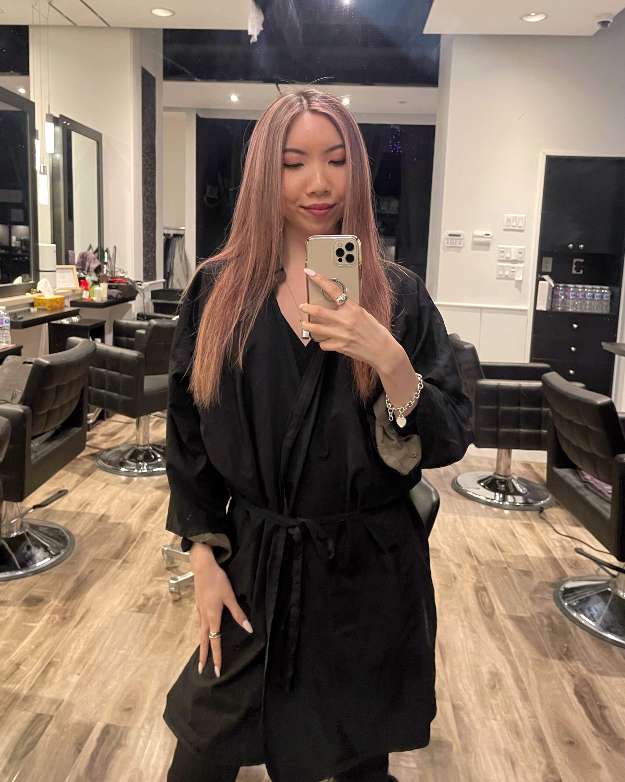 ombre pink balayage salon visit bleached hair