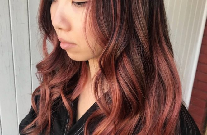 rose gold hair colour spring recolour redone haired